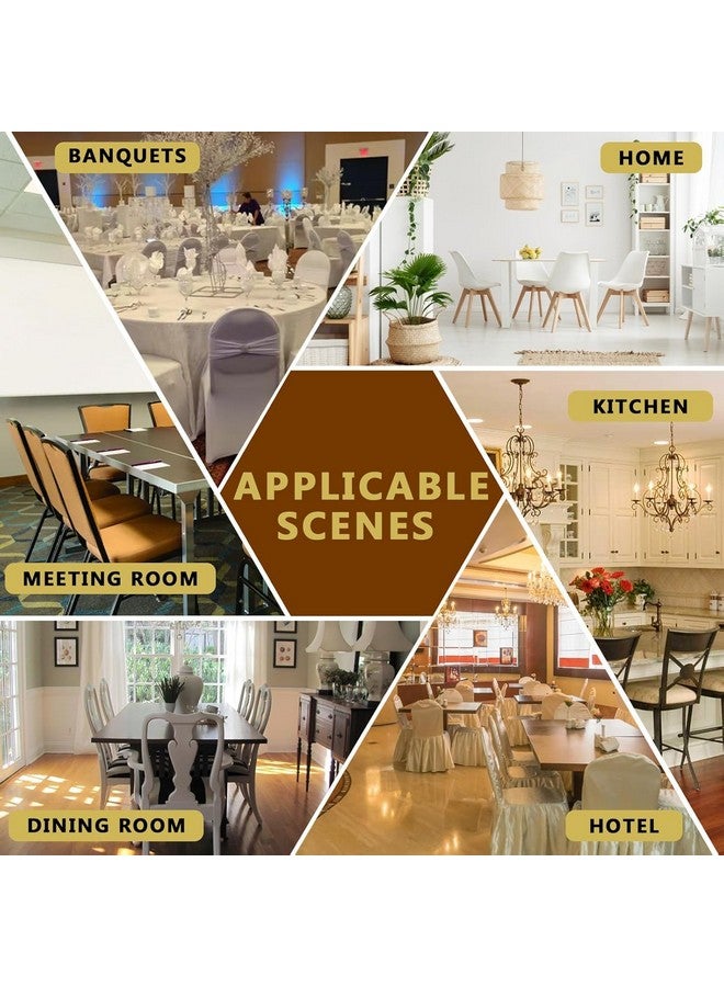 Styleys Jacquard Chair Cover Stretch Removable Washable Dining Chair Cover Protector Seat Slipcover (Pack of 8, Light Grey, JDMC5) - Image 5