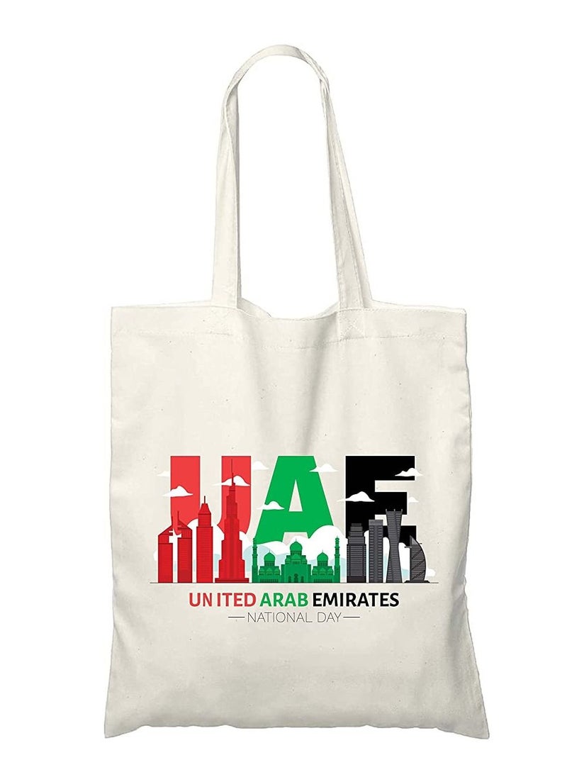 PRINTSHOP4ME - Cotton Gift Bags as gift bags or giveaway bags printed in UAE for celebration of National day  (Design 8) - Image 1