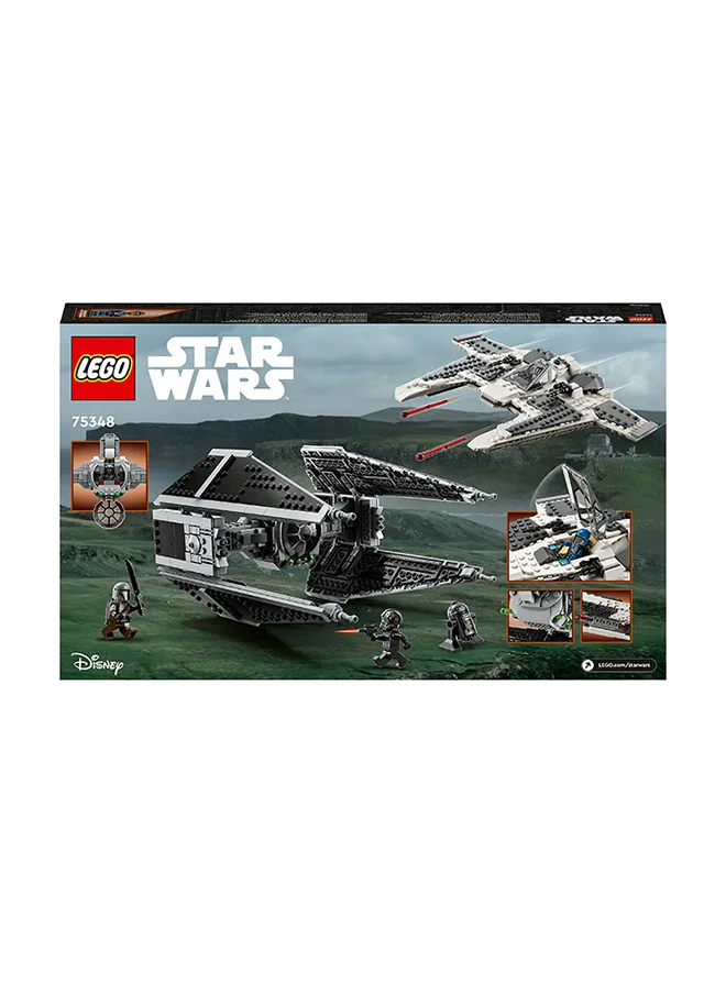 LEGO Star Wars Mandalorian Fang Fighter Vs. Tie Interceptor 75348 Building Toy Set; Gift Idea For Fans Aged 9 And Over; Buildable Playset With 3 Lego Characters Including The Mandalorian (957 Pieces)