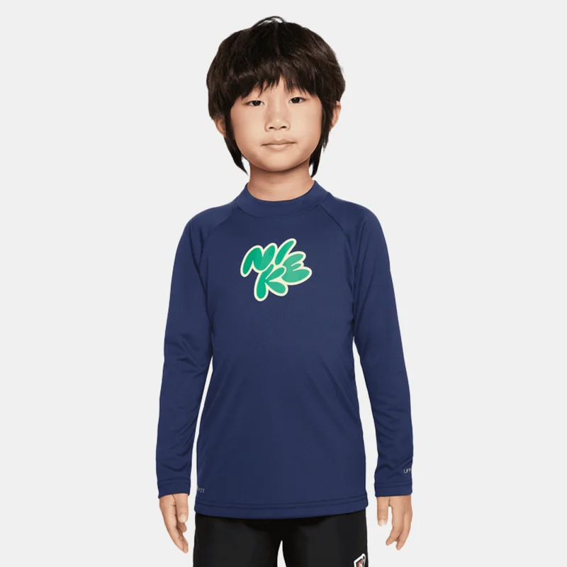 نايكي تيشيرت السباحة لوجو هيدروجارد للأطفال