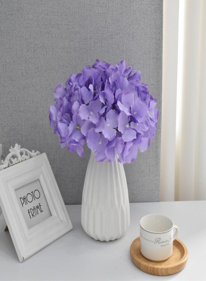 FagusHome Silk Hydrangea Heads 36 Pcs Artificial Flowers Heads and 3 Dozens Stems Fake Hydrangea Flowers with Stems for Home Wedding Decor (Light Purple) - Image 4