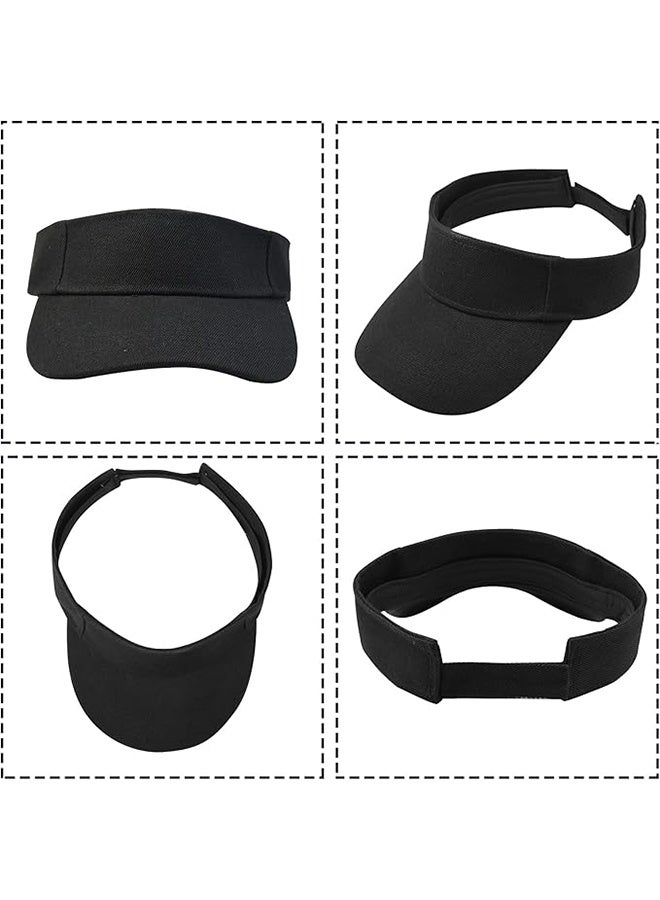 YJ Sun Visors Cap Adjustable Empty Top Baseball Cap Cotton Ball Caps Lightweight Sports Outdoor Sun Protection Cap Hats for Women Men - Image 2