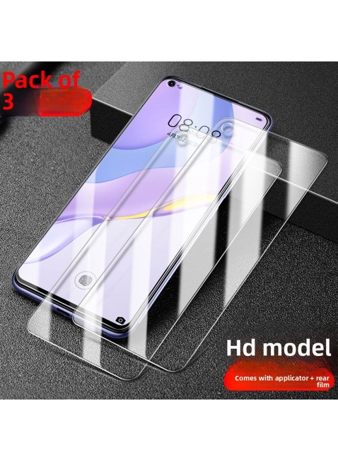 For Huawei Nova 7 Tempered Film Nove7se Anti-Peep Film Novo Full Screen Coverage Anti-Blue Light Note7 Mobile Phone N-Colour:[hd Model] [3 Pieces] Smooth And No Fingerprints◉Comes With Anti-scratch Back Film-Size:For Huawei Nova 7 Se 5g Active Edition  - Image 1