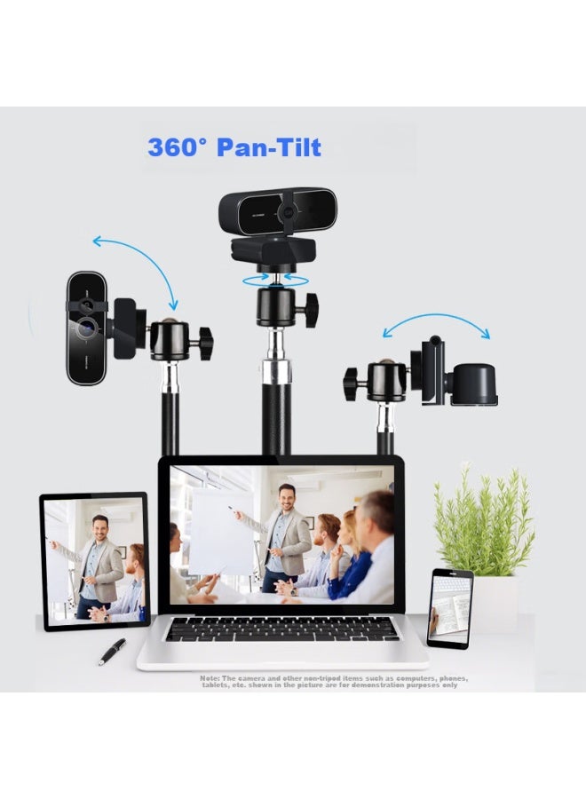 Gesobyte Jixuan 2m Computer Webcam Stand F15 Anchor Live 2m High Floor Tripod Stand Horizontal Vertical Screen Tiktok Live Online Class Interview Exam Extendable Stand Specialized - Image 2