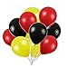 KADBANER Red Yellow Black Balloons100 Pack 12 Inch Latex Balloons - Image 4