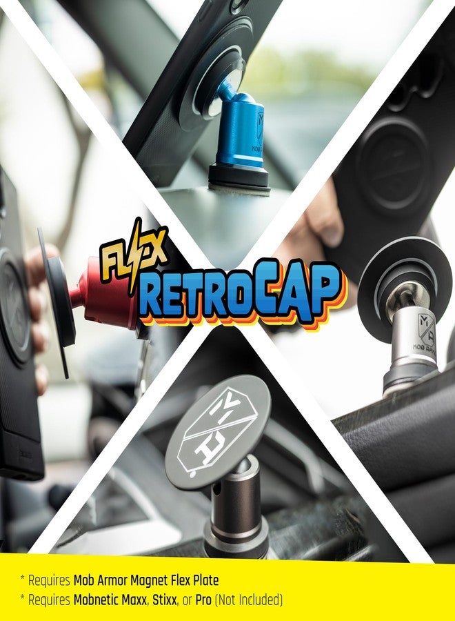 Mob Armor Flex Retro Cap - Universal Magnetic Flex Phone Holder, Built-in Magnet Phone Holder for Safe Hands-Free Driving, Magnetic Phone Mount for Car, Car Phone Mount, Mobile Car Mount - Image 5