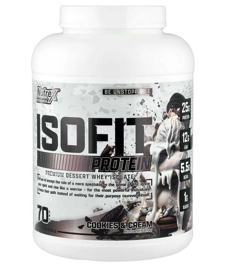 Nutrex Research IsoFit® Protein Cookies & Cream 5 lbs (2450 g)