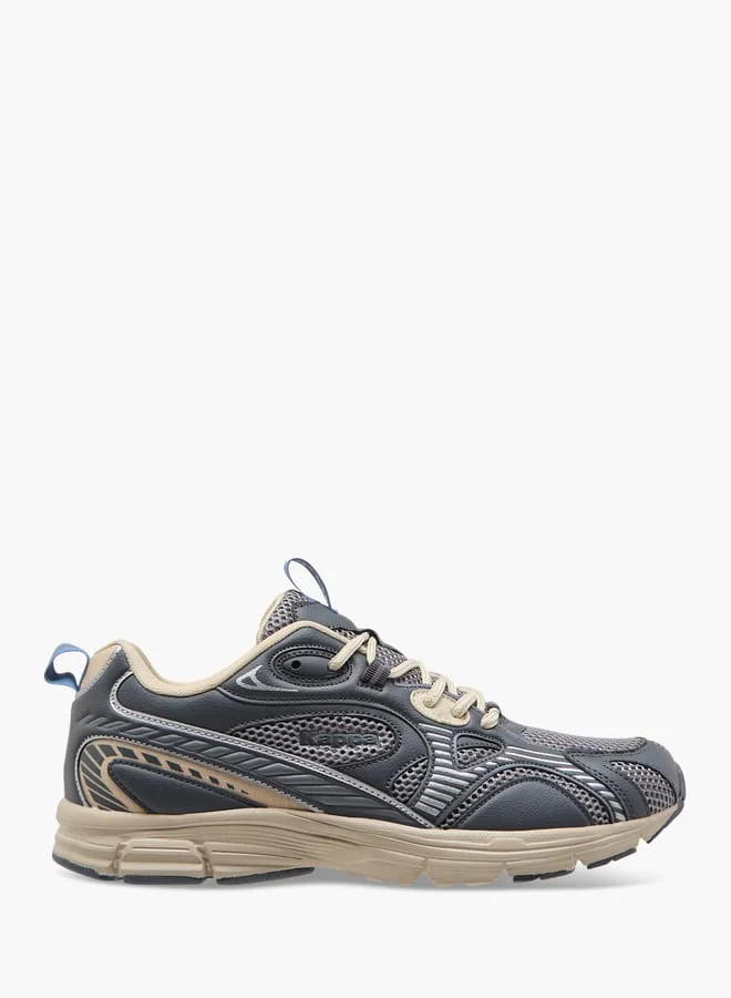 Kappa Men's Panelled Lace-Up Sports Shoes with Pull Tabs