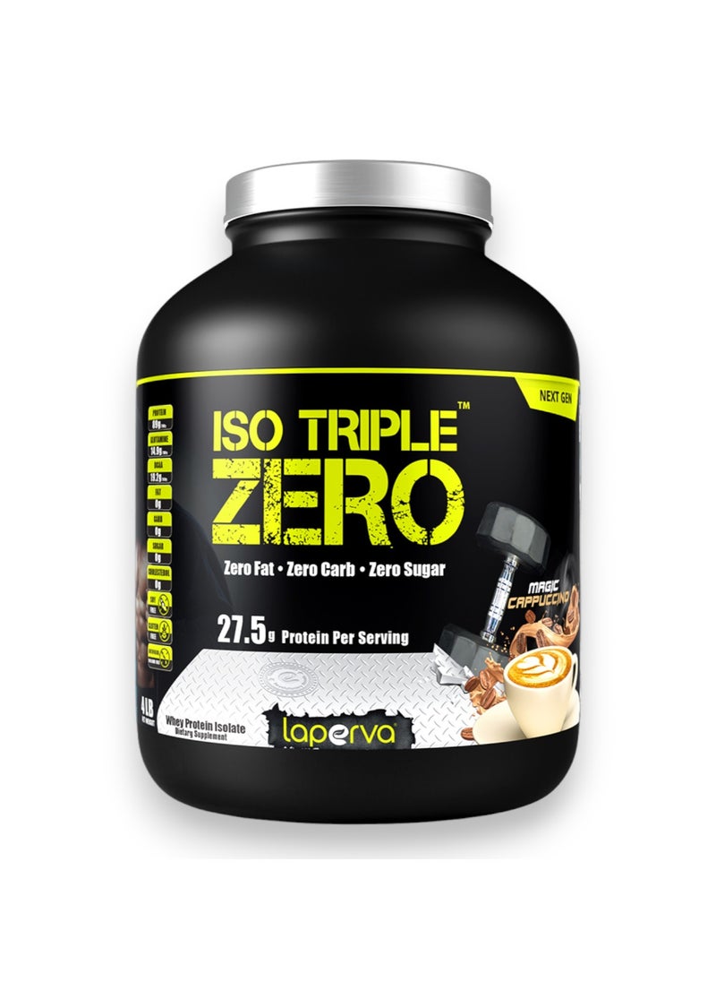 Laperva Iso Triple Zero Whey Protein Isolate, Magic Cappuccino Flavour, 4Lb 