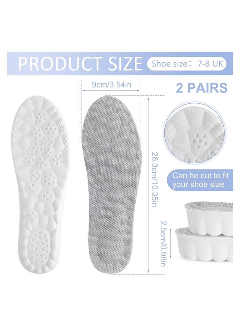 CMGTYYD 2 Pcs Height Increase Insoles Soft Memory Foam Shoe Insoles for Men and Women,Comfort Heel Lift Insoles,Breathable,Shock Absorption,Heel Cushion - Image 2