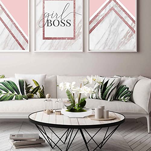 Briful Orchids Artificial Flowers 15" Large Fake Orchid White Phalaenopsis Orchid Flower Arrangements with Vase Faux Orchid for Home Living Room Table Centerpiece Office Table Decor - Image 4