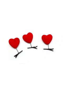BinaryABC Valentines Day Red Heart Hair Clips Hairpins Head Boppervalentines Day Supplies10Pcs  - Image 2