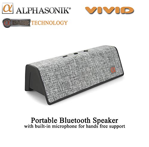 Alphasonik VIVID Home Wireless Bluetooth Portable Speaker with HD Sound and Bass, Built-in Mic, Micro USB, Auxilliary 3.5mm and Built in long lasting Battery for iPhone, Samsung - Image 2