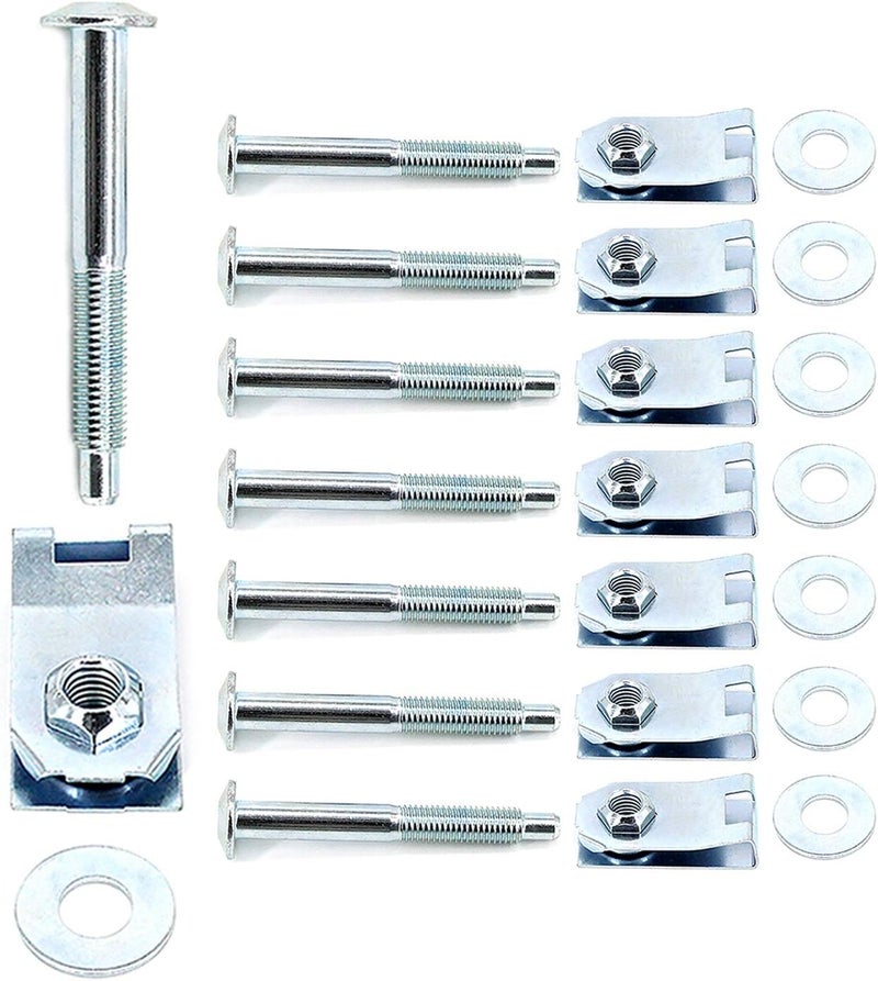 FEXON طقم أدوات تثبيت سرير الشاحنة FEXON - مجموعة من 8 براغي، غسالات، وصواميل محبوسة لفورد F-150، F-250، لينكولن مارك LT - Image 5