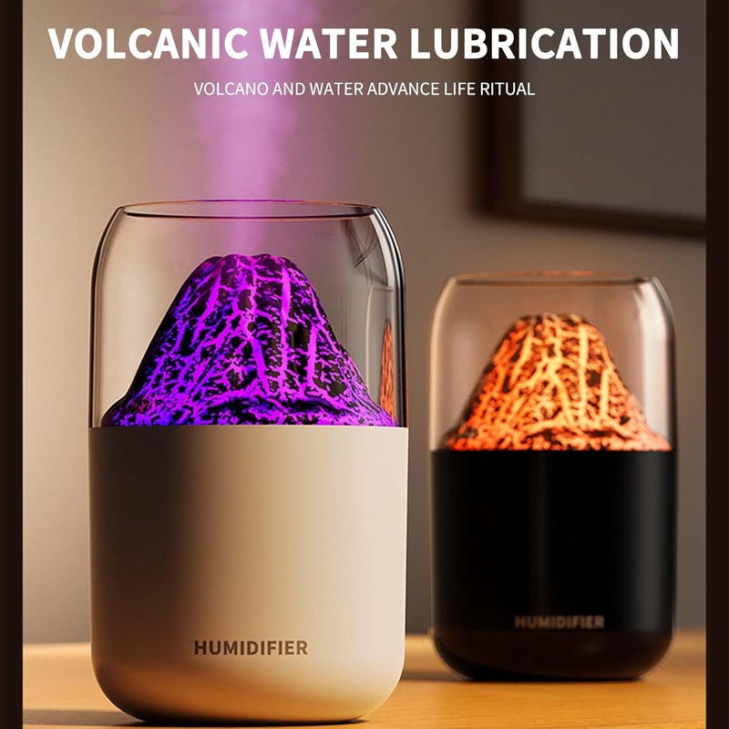 klarako Flame Diffuser Humidifier, Flame Essential Oil Diffuser, Oil Diffuser for Bedroom, Super Quiet Mist Air Humidifier, Aromatherapy Machine Large Spray for Bedroom Home, Office (White) - Image 5