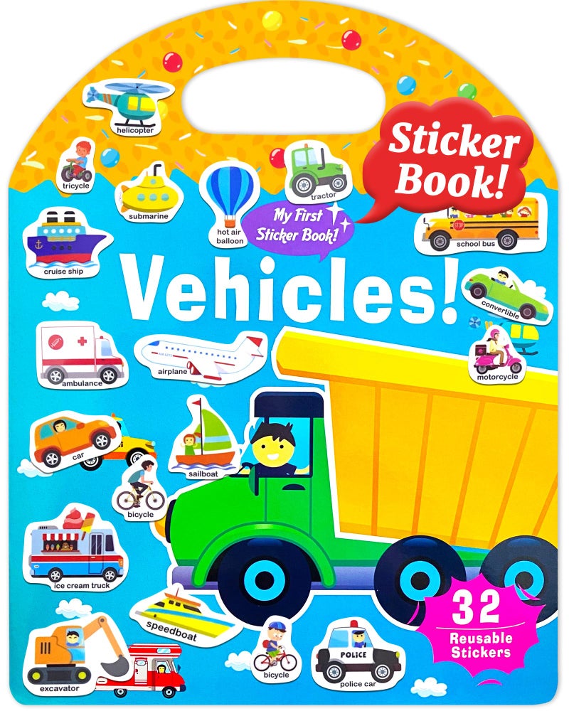 Benresive Reusable Sticker Books for Toddlers Fun Travel Stickers for Kids Toddler Sticker Book Crafts Activities for Toddlers 3 and Up Easter Basket Stuffers Birthday Gifts Transport - Image 2