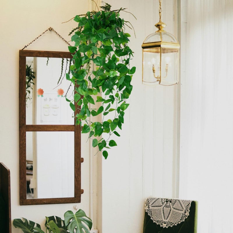 Freyalife Fake Hanging Plants Vines(3pcs)for Room Decor, Artificial Ivy Greenery Garlands for Home Bedroom Living Aesthetic Kitchen Office Wall Patio Bookshelf,Indoor,Outdoor Farmhouse Decorations(No Basket) - Image 5