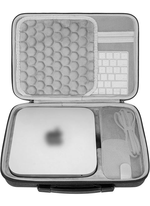 Hard Case Compatible With Mac Mini M2 Chip 2023 Mini M2 Pro Mac Mini M1 Case Replacement For Mac Mini Previous Model Desktop Computer Fit For Keyboard Magic Mouse And Accessories