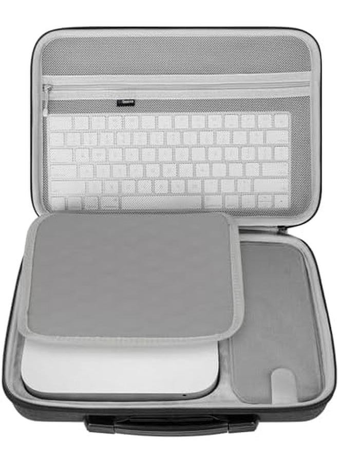 Hard Case Compatible With Mac Mini M2 Chip 2023 Mini M2 Pro Mac Mini M1 Case Replacement For Mac Mini Previous Model Desktop Computer Fit For Keyboard Magic Mouse And Accessories