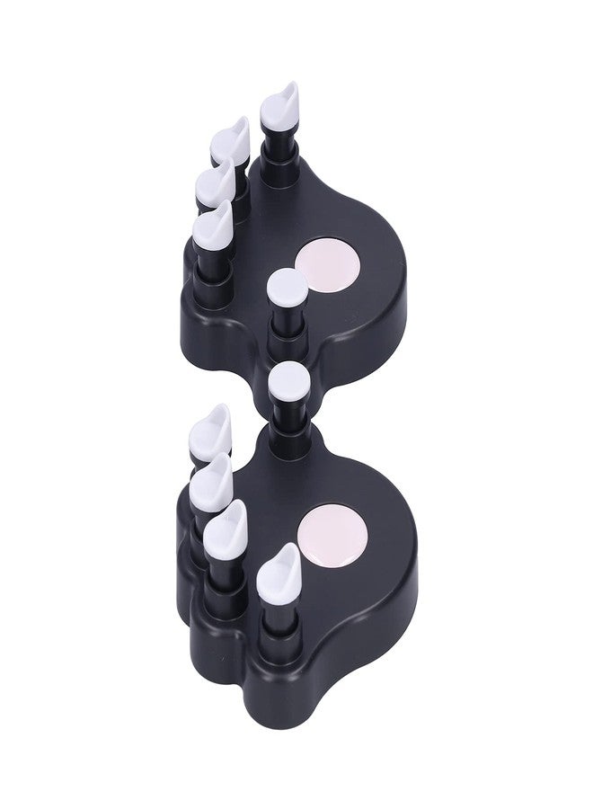 LiebeWH 2Pcs Piano Finger Trainers ABS and Silicone Hand Grip Exerciser Piano Correctors Orthotic Tools for Strength Training(black) - Image 1