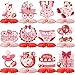 ZCPTZ Strawberry Baby Shower Decorations12 PCS Berry Sweet Baby Shower Honeycomb CenterpieceStrawberry Theme Birthday Party Table Topper Decor for Party Supplies - Image 2