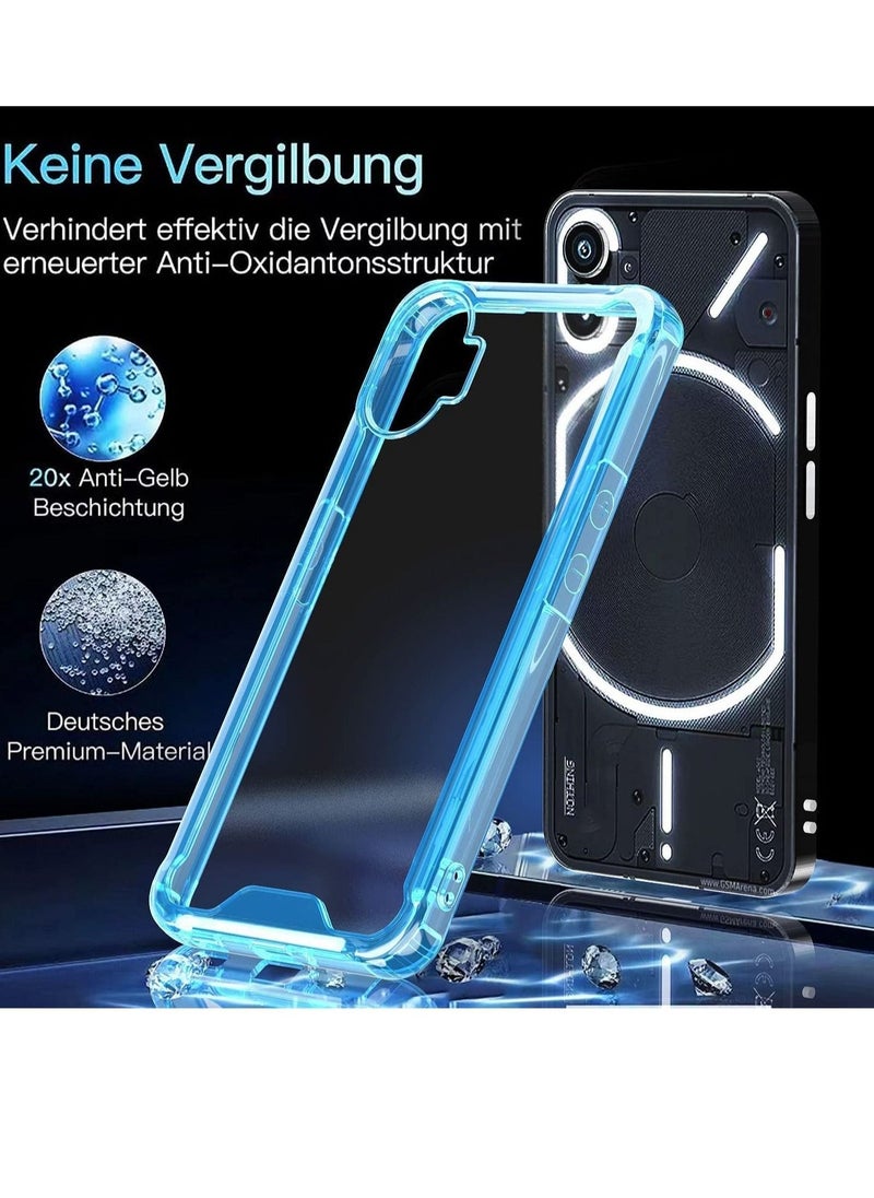 Raxoom Case Cover Compatible for Nothing Phone 1 Case, Soft TPU + Hard Acrylic, Anti-Scratch Transparent Simple, No Yellowing Protective Case - Image 2