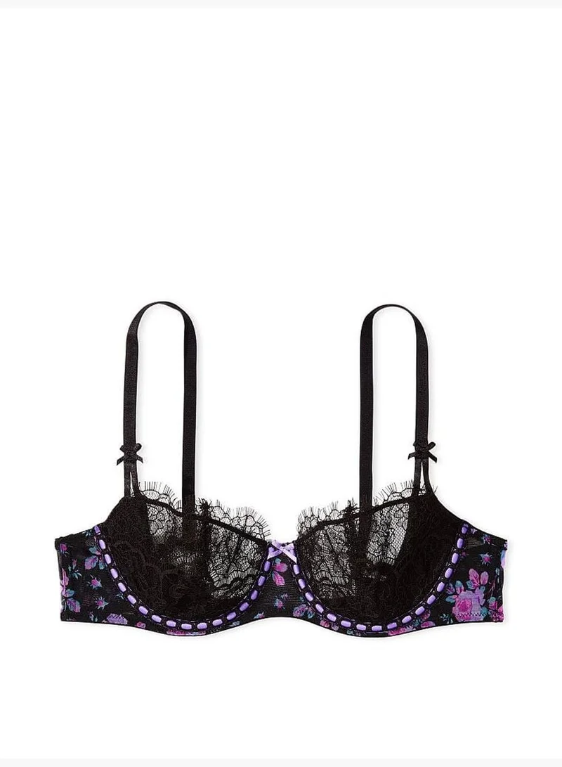 victoriassecret - invalid brand Wicked Unlined Ribbon Slot Lace Balconette Bra