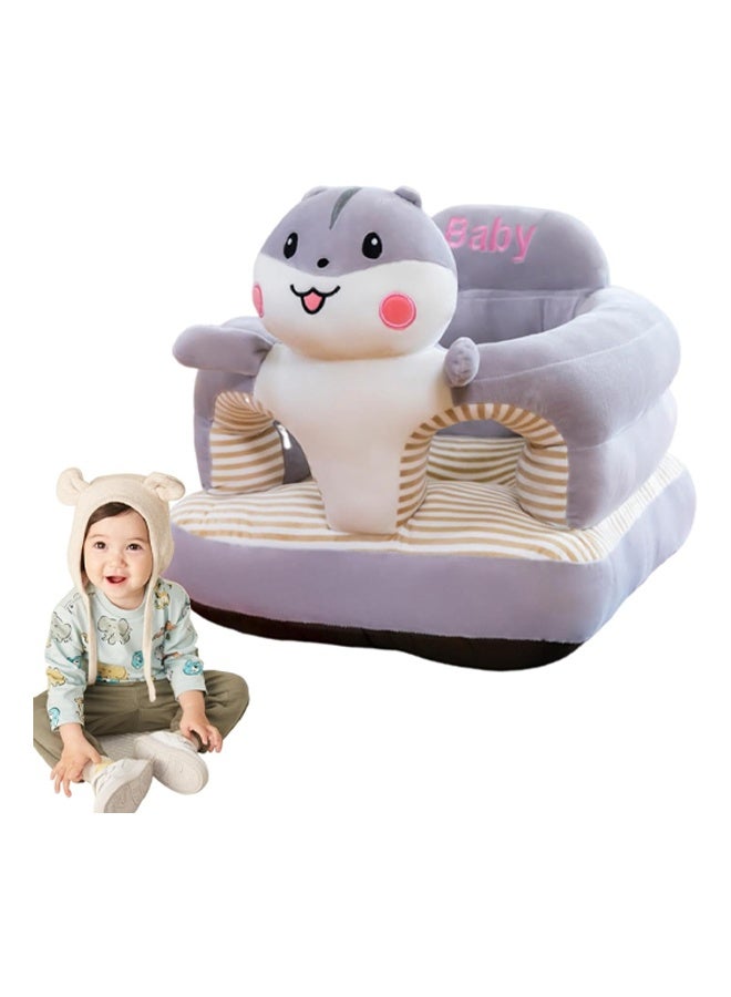 ZCM-HAPPY Baby Sitting Support Seat Sofa, Infant Learning Chair Head Protect - Breathable Crystal Fabric, Feather Cotton Filling, Perfect Toddler Gift to Learn to Sit - Image 3