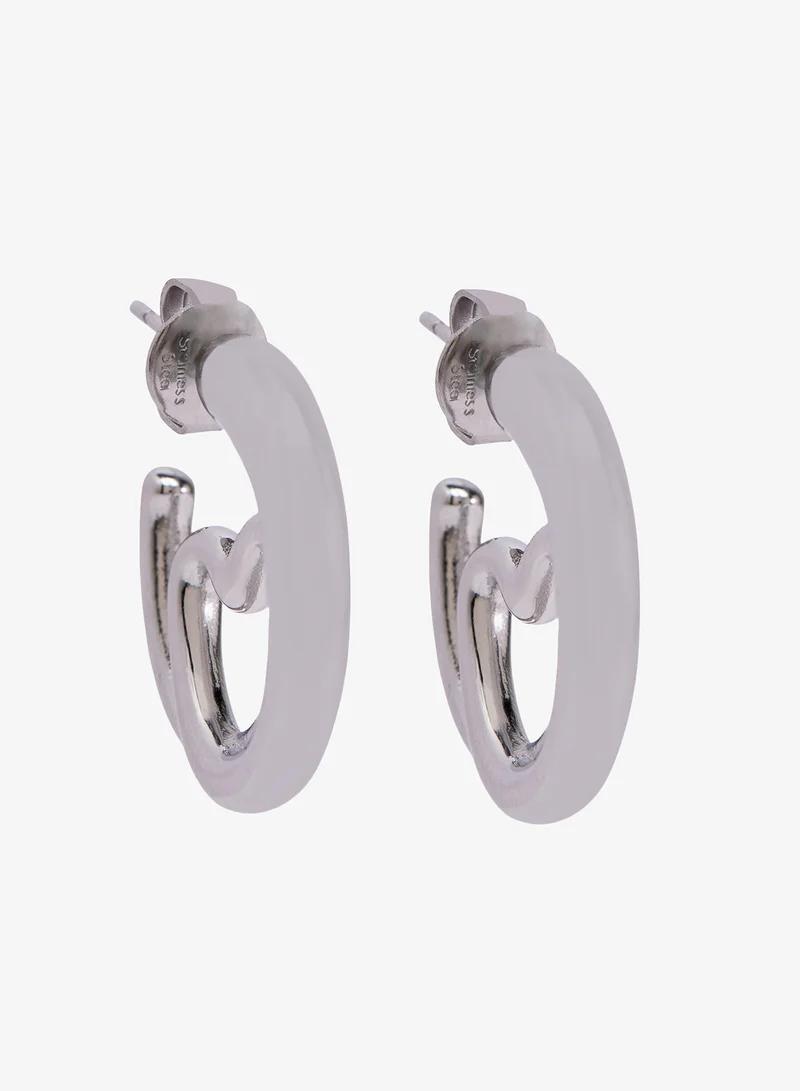 GUESS Iconique Non-Logo Earrings