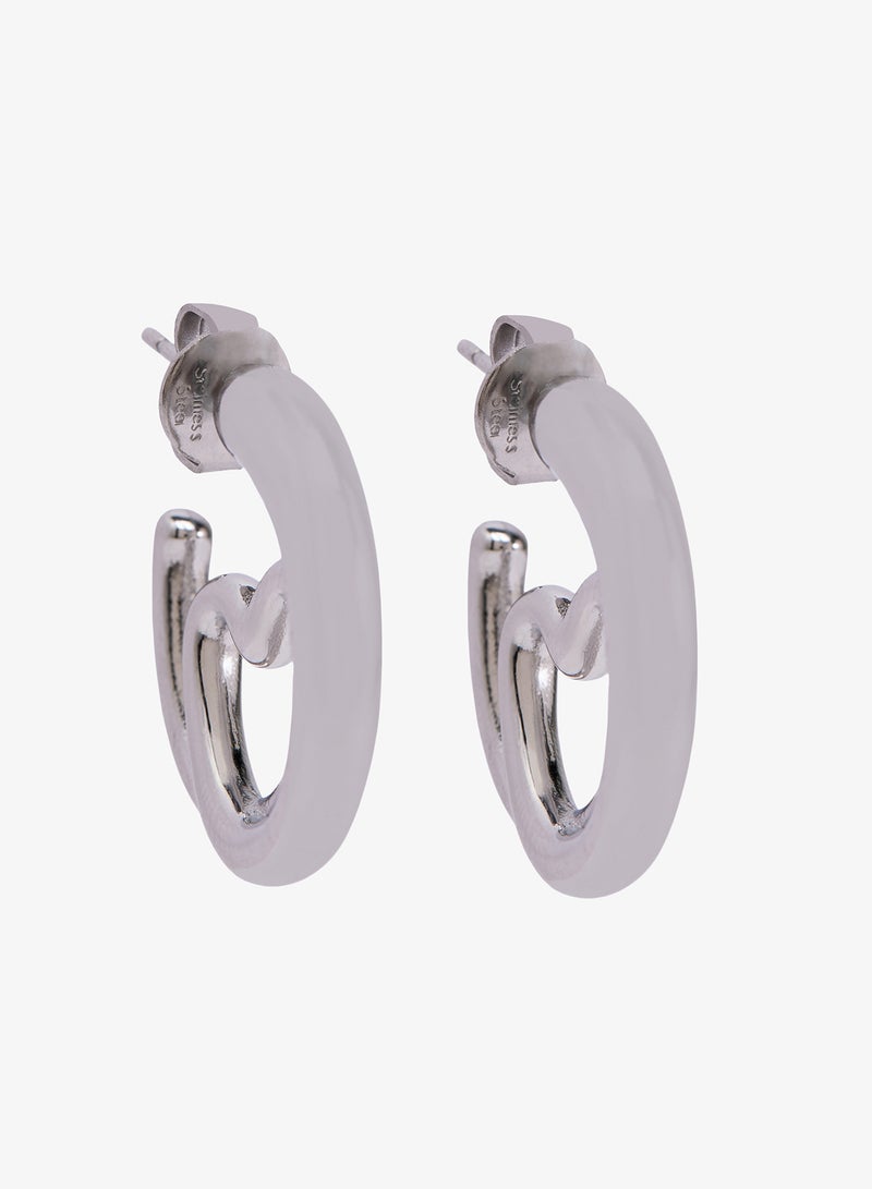 GUESS Iconique Non-Logo Earrings - Image 1