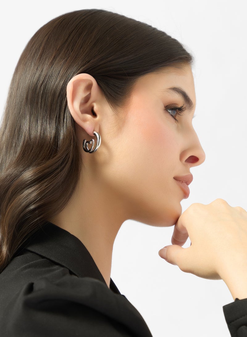 GUESS Iconique Non-Logo Earrings - Image 4