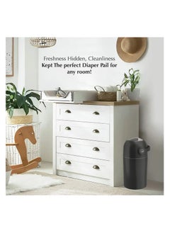 Bumble & Bird Odourless Diaper Pail - Anthracite  - Image 4