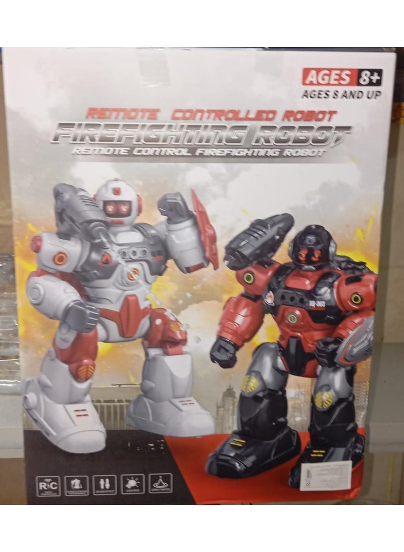 Smart Firefighting Robot Toy For Kids – Large 50Cm Multicolor Remote Control Robot With Water Spray - Image 3
