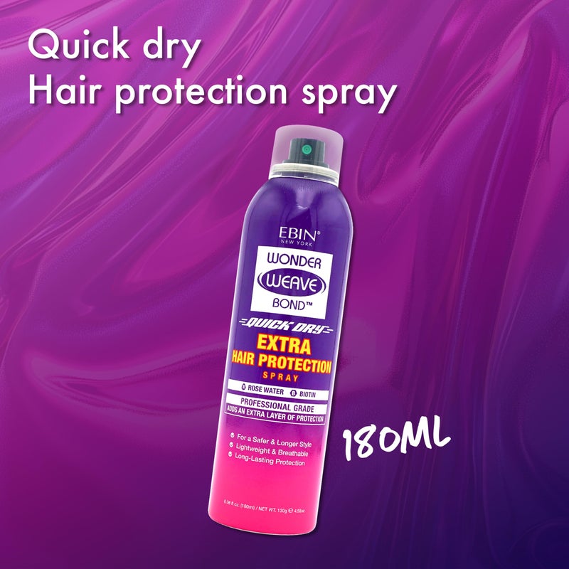 EBIN NEW YORK بخاخ حماية الشعر من إيبي إن نيويورك وندر ويف بوند 6.08 أونصة سائلة - حاجز واقي خفيف الوزن لفروة الرأس والشعر - درع لاصق سريع للويف للحفاظ على أسلوب مريح وطويل الأمد للاستخدام اليومي - Image 5