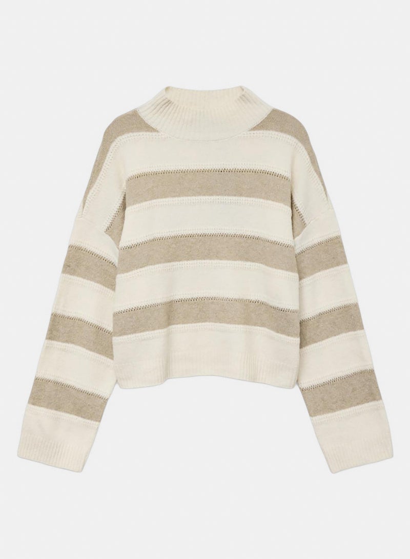 VERO MODA Vminez Ls Highneck Short Pullover Boo - Image 1