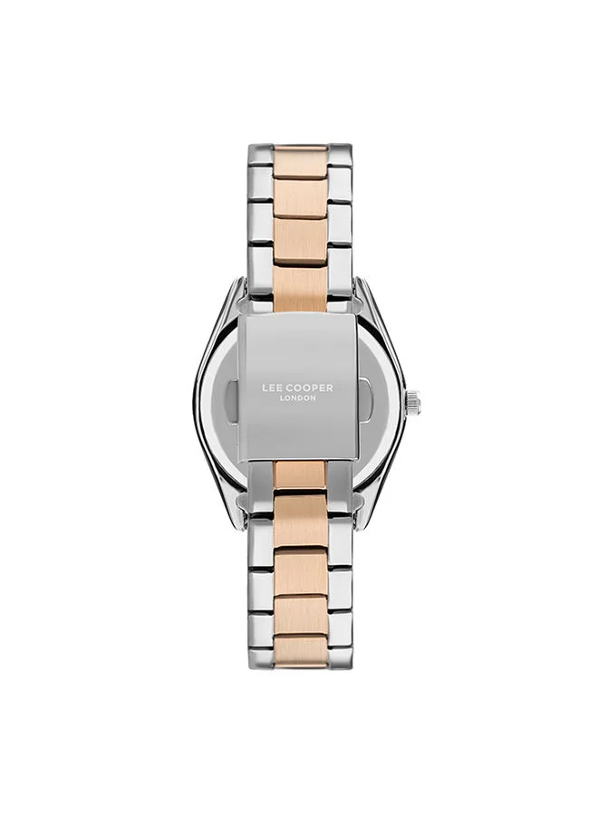 Lee Cooper Lee Cooper Women's Quartz Movement Watch, Analog Display and Metal Strap - LC07459.520, Silver