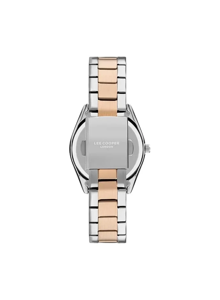 لي كوبر Lee Cooper Women's Quartz Movement Watch, Analog Display and Metal Strap - LC07459.520, Silver