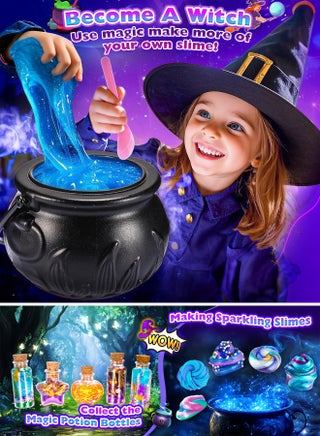 Slime Making Kit for Kids, DIY Non-Sticky Magic Slime Kit to Make Cloud Slime, Foam Slime, Butter Slime, Glitter Slime & Galaxy Slime with 48 Accessories & Glitter Charms, Stress Relief Party Favors Fun Gift for Girls Boys Ages 6-12 - view 4