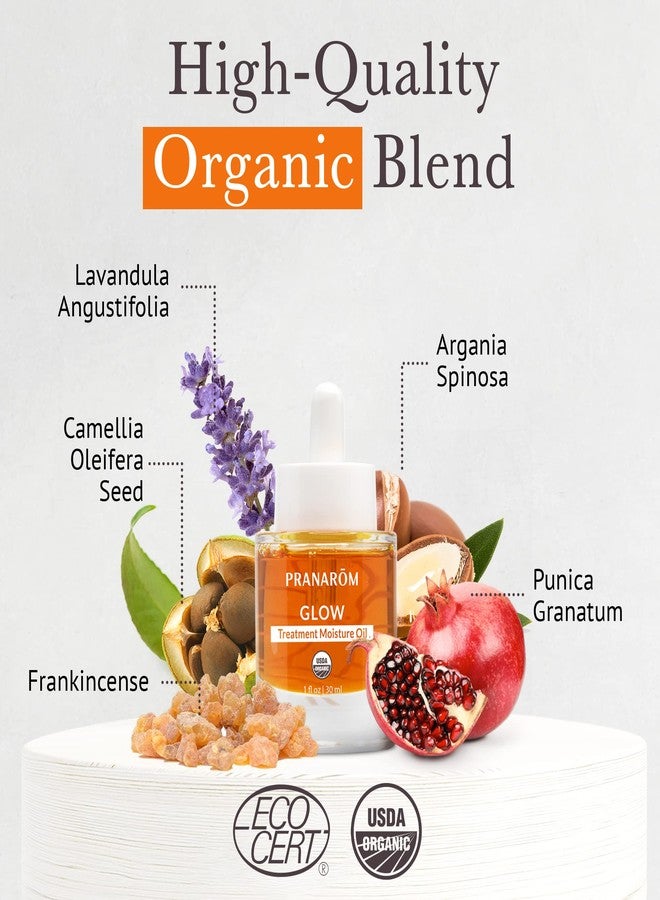 Pranarom - Glow Treatment Moisture Oil (1oz / 30ml) - 100% Pure & Natural Essential Oil Moisturizing Oil for Dry Skin Treatment & Nourishment - Image 3