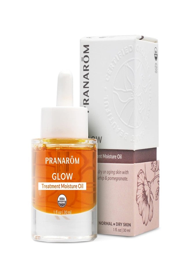 Pranarom - Glow Treatment Moisture Oil (1oz / 30ml) - 100% Pure & Natural Essential Oil Moisturizing Oil for Dry Skin Treatment & Nourishment - Image 1