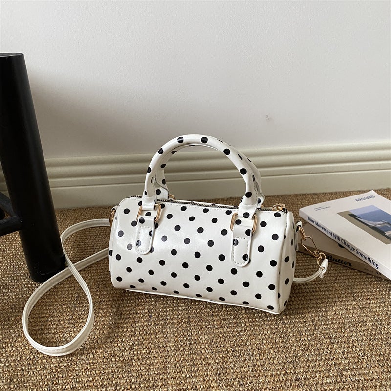 Women's Polka Dot PU Satchel Handbag - Image 1