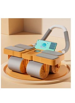 Spall 4-Wheel Butterfly Ab Roller with Elbow Pads - Automatic Rebound Core Trainer for Home Fitness & Strength Training, Durable PVC Material  - Image 1