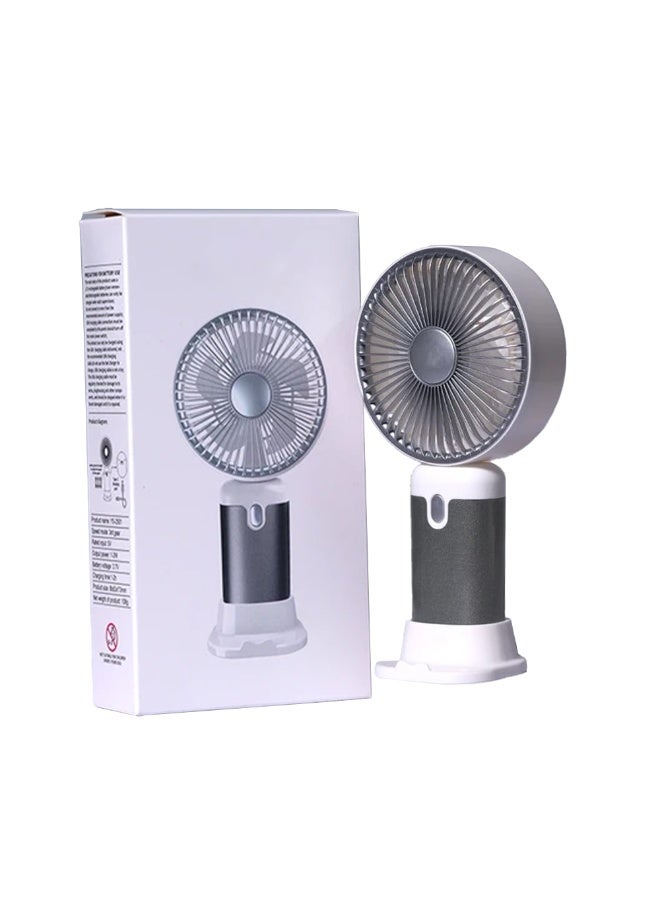 Portable Handheld Fan, 3 Different Speeds, Rechargeable Battery via USB Cable for Easy Use Anywhere, Lightweight Design Perfect for Carrying in Bag or on Desk, Safe Materials and Attractive Design for Kids and Adults, Table Fan Mount, Great Summer Gift - Image 2