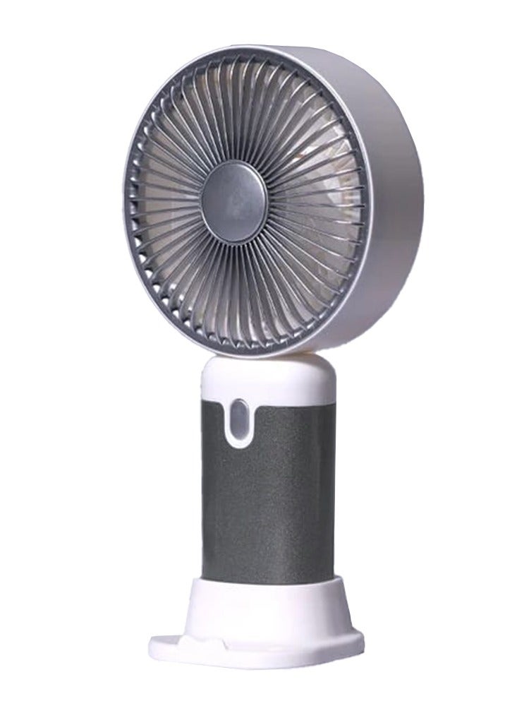 Portable Handheld Fan, 3 Different Speeds, Rechargeable Battery via USB Cable for Easy Use Anywhere, Lightweight Design Perfect for Carrying in Bag or on Desk, Safe Materials and Attractive Design for Kids and Adults, Table Fan Mount, Great Summer Gift - Image 1