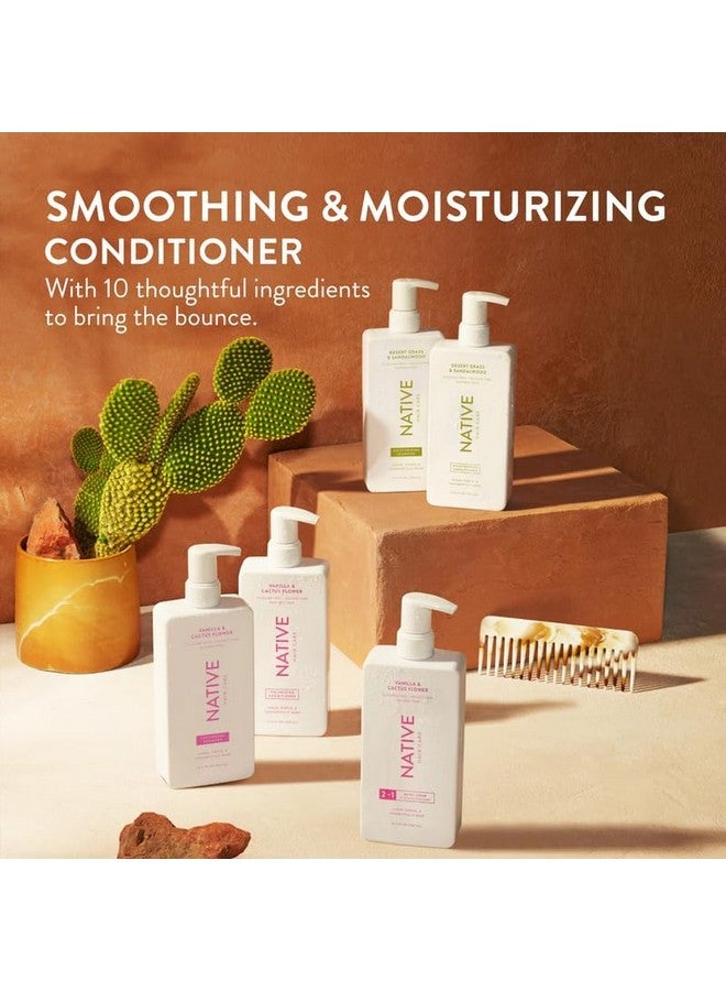 نيتيف مجموعة بلسم زهرة الفانيليا والصبار تحتوي على مكونات مشتقة طبيعيًا لجميع أنواع الشعر والألوان والمعالجة بشكل جيد حتى يجف وخالية من الكبريتات والصبغات التالفة، عبوتان - Image 2
