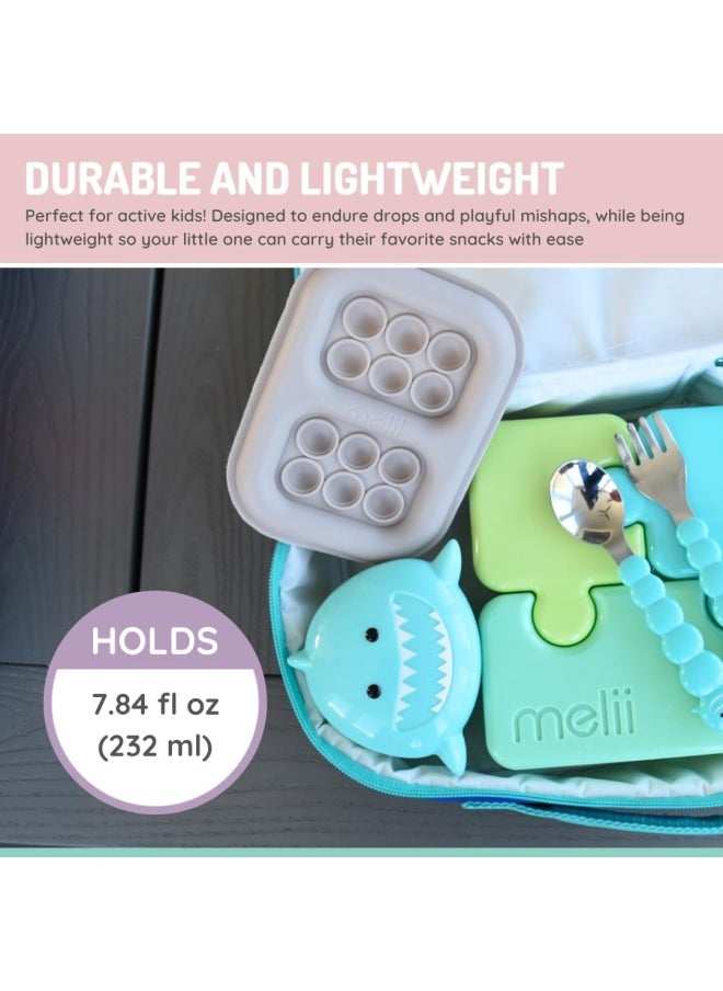 melii - Animal Snack Containers - Adorable, Airtight, and Leakproof Designs for Kids - BPA Free, Easy Clean, Perfect for On the Go Snacking and Lunch Boxes - Image 1
