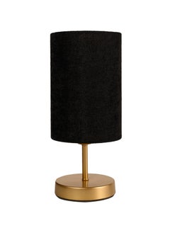 Distinctive And Elegant Table Lamp Shade With A Unique Fabric Shade And Black Metal