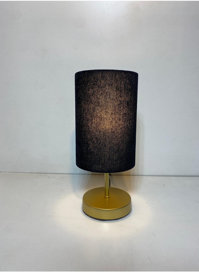 El Rawda Lighting - Distinctive And Elegant Table Lamp Shade With A Unique Fabric Shade And Black Metal - Image 1