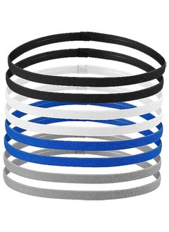 MOXO 8  Elastic Sports Headbands Athletic Exercise Sport Football Headbands NonSlip Silic Grip Thin Head Mini Sweatband Headwear Outdoor  - Image 1