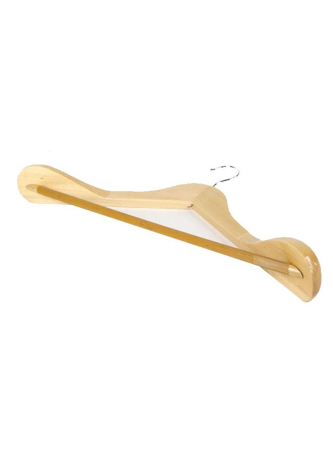 keke - Pack of 5 Non-Slip Swivel Hook Wooden Hangers For Coat - Image 1
